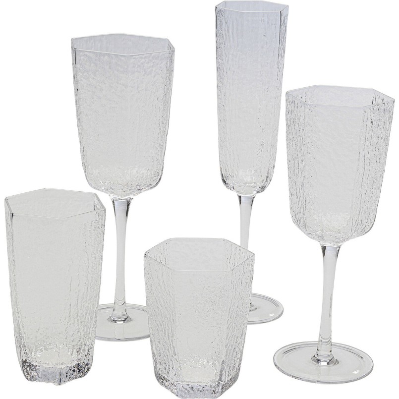 Flûtes à champagne Cascata set de 4 Kare Design