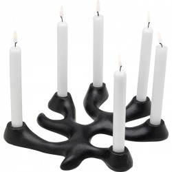 Candle Holder Corallo black Kare Design