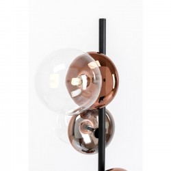Vloerlamp Double Bubble koper 165cm Kare Design