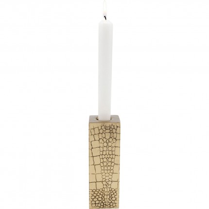 Kandelaar slang goud 15cm Kare Design