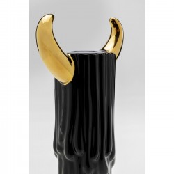 Candle Holder Yeti 30cm black and gold Kare Design