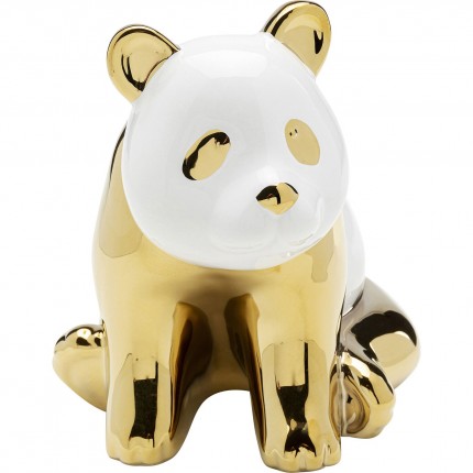 Deco panda gold and white 18cm Kare Design
