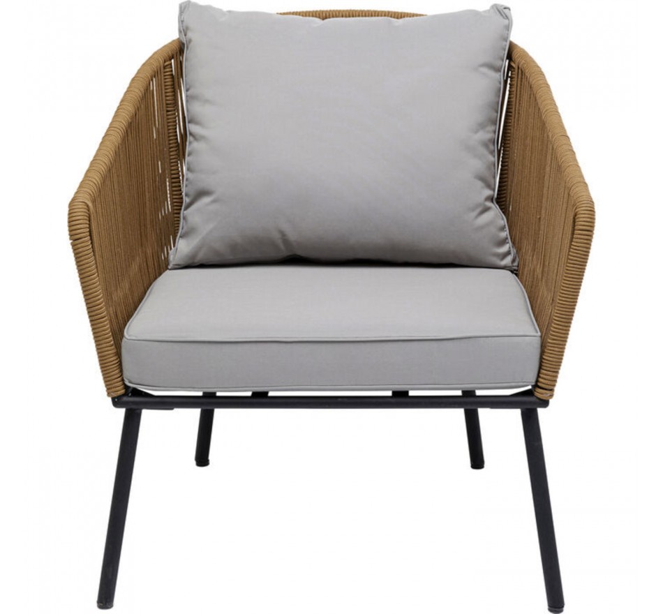 Outdoor Armchair Elba brown Kare Design