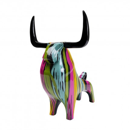 Deco black bull paint drips Kare Design