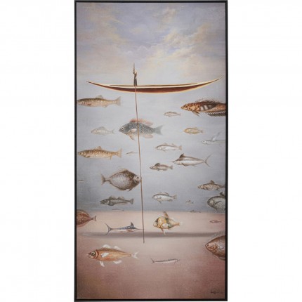 Framed Painting Cloud Fisherman 60x120cm Kare Design