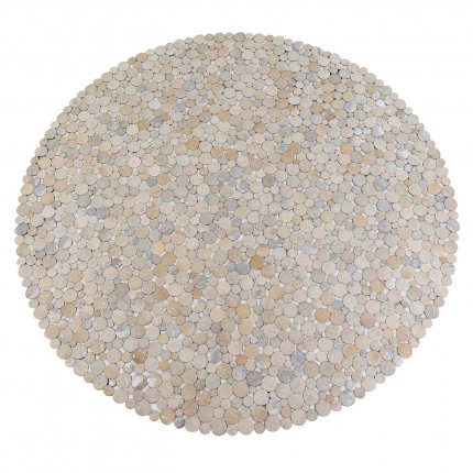 Carpet Circle beige Ø250cm Kare Design