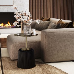 Bijzettafel in zwart en goud - Endless Vegas - Kare Design