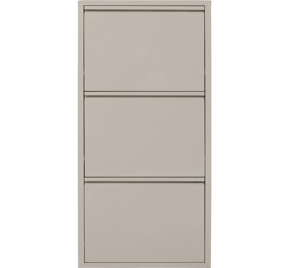Schoenenkast Caruso creme 3 laden Kare Design