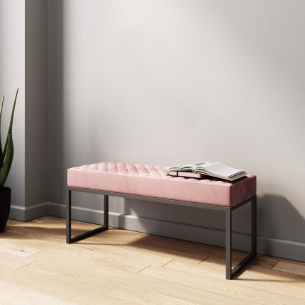Bench Smart Pink Black 90x40cm Kare Design