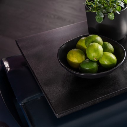 Plate Deep Organic Ø22cm black (4/Set) Kare Design