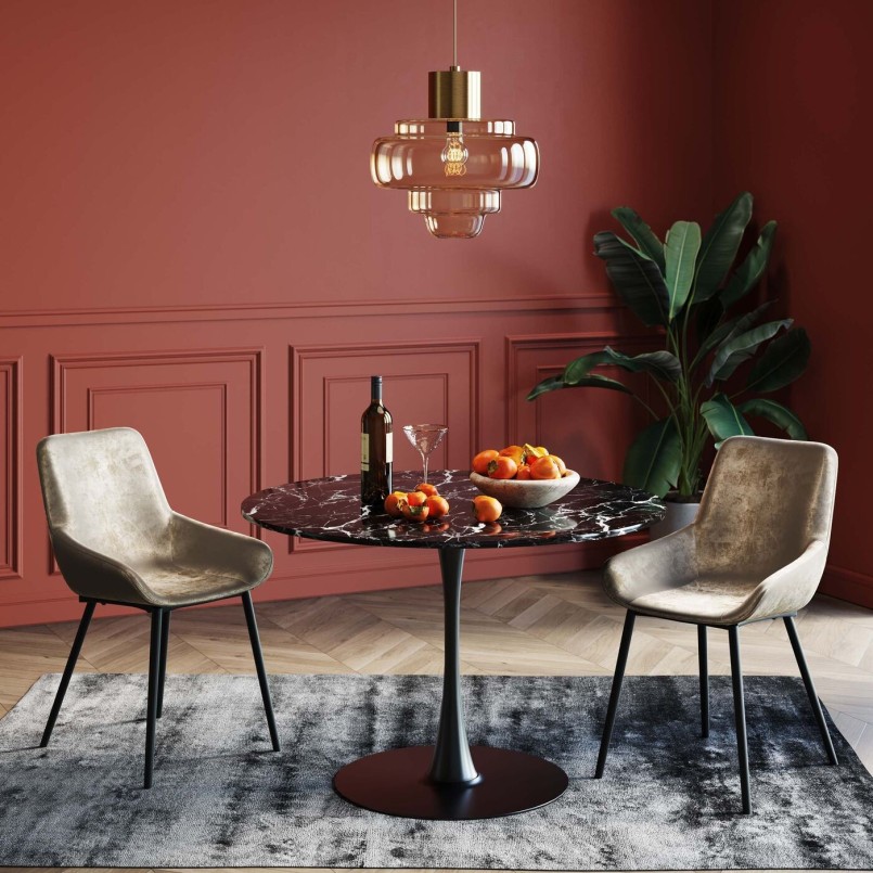 Tapis cocooning noir - Cosy Rocky - Kare Design