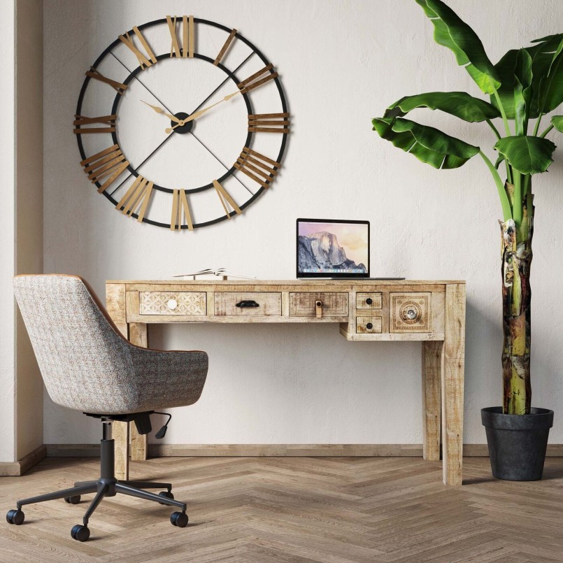Etnisch houten bureau - Puro - Kare Design