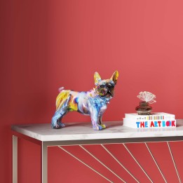 Deco hond bulldog halo van kleuren - Kare Design