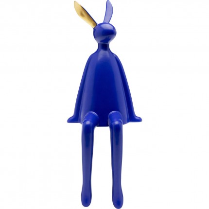 Decoratie konijn blauw zittend Kare Design