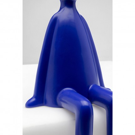 Decoratie konijn blauw zittend Kare Design