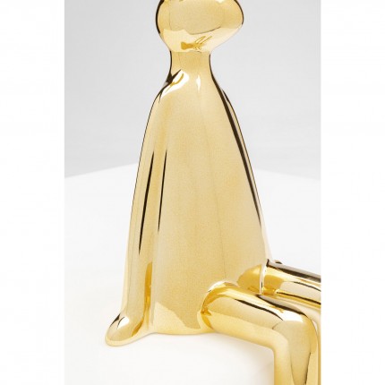 Decoratie konijn goud zittend Kare Design