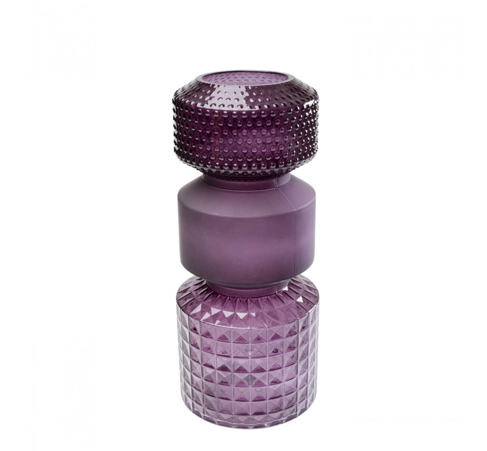 Vase Marvelous Duo purple 42cm Kare Design
