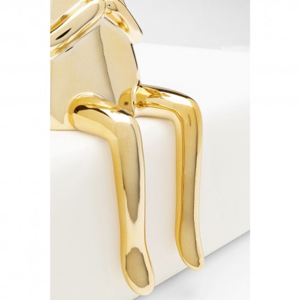 Deco rabbit gold sitting heart Kare Design