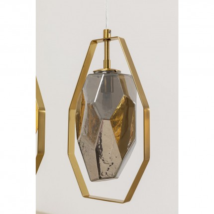 Pendant Lamp Diamond Fever gold 67cm Kare Design