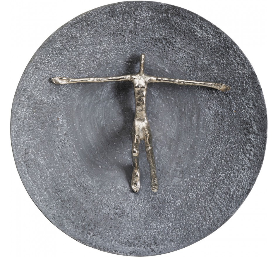 Wanddecoratie Umano 60cm zilver Kare Design