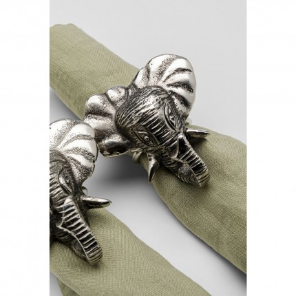 Napkin ring elephant (4/Set) Kare Design