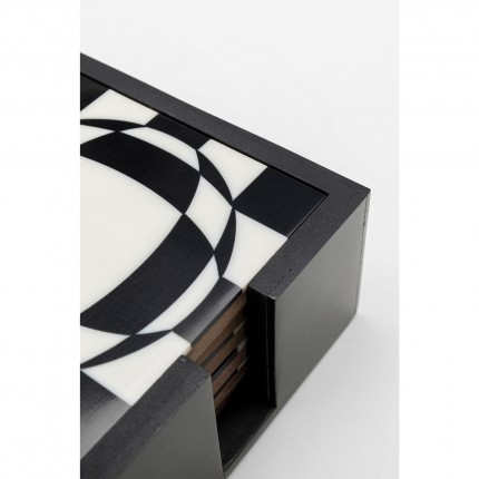 Achtbaan Miracle zwart en wit (6/Set) Kare Design