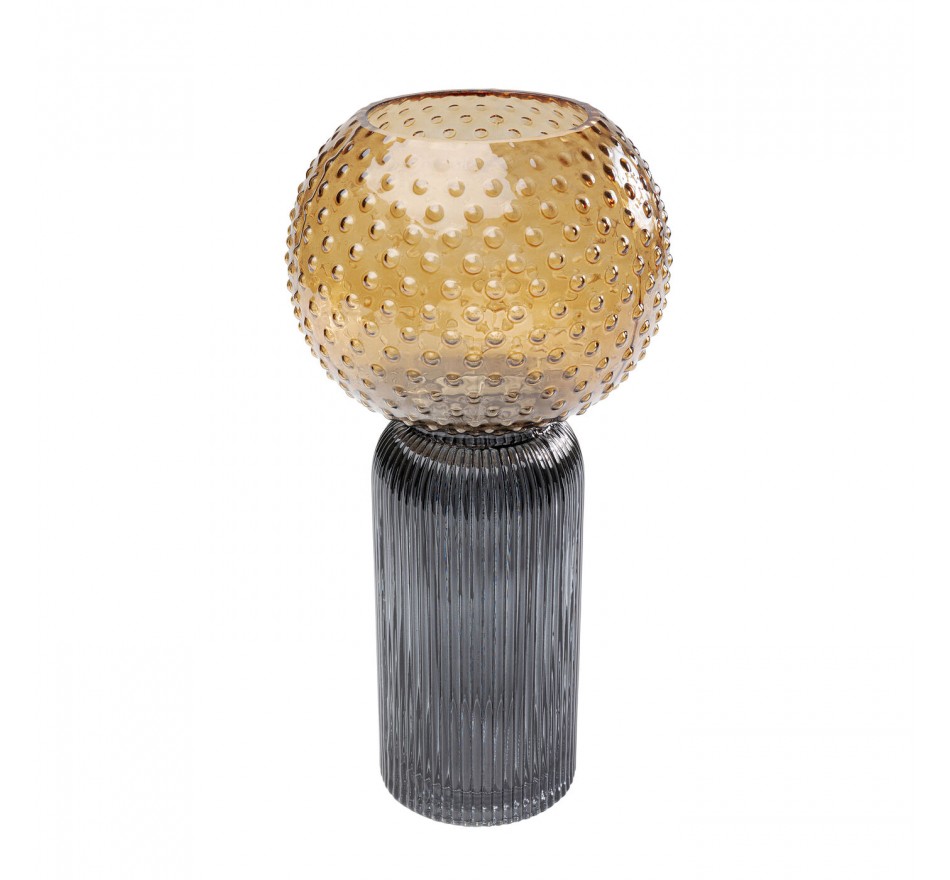 Vase Marvelous Duo amber grey 31cm Kare Design