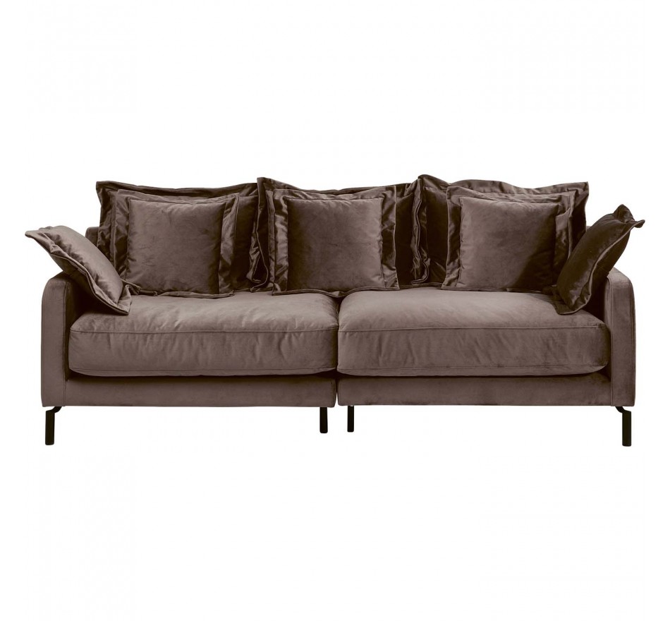 Sofa Lullaby 3-Zits fluweel taupe Kare Design