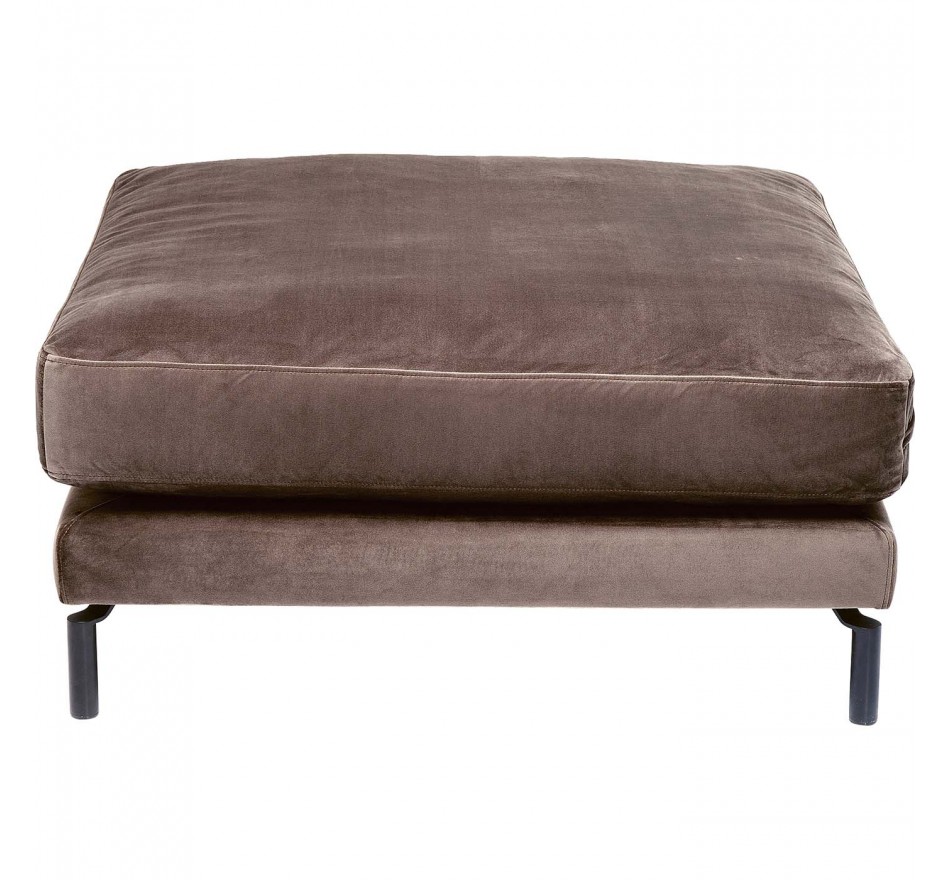 Voetsteun Lullaby fluweel taupe Kare Design