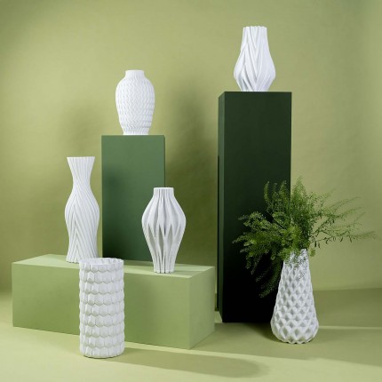 Vase Akira 42cm white Kare Design