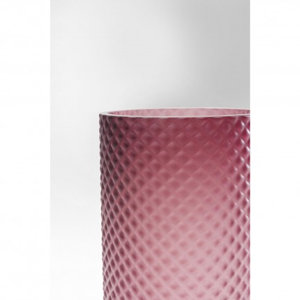 Vase Barfly pink matte 25cm Kare Design
