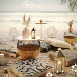 Modern golden lanterns - Giardino - Kare Design