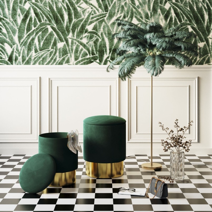 Lampadaire plumes vertes -  Kare Design