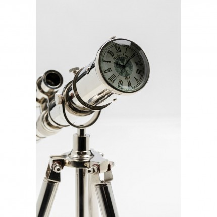 Clock telescope silver 49cm Kare Design