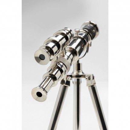 Clock telescope silver 49cm Kare Design