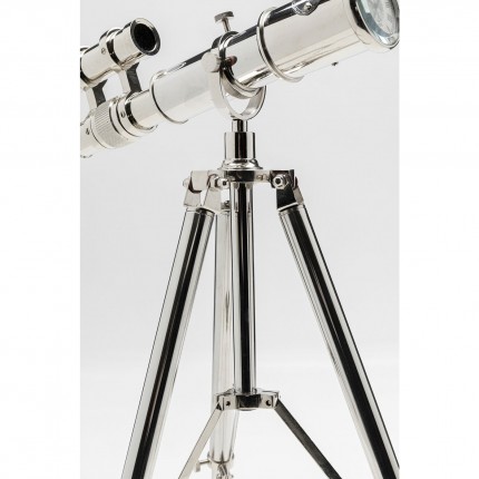 Klok telescoop zilver 49cm Kare Design
