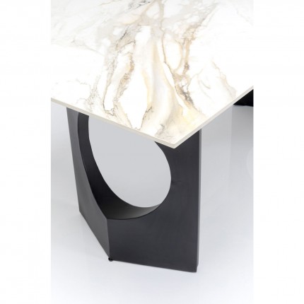 Eettafel Eternity Oho wit en zwart 180x90cm Kare Design
