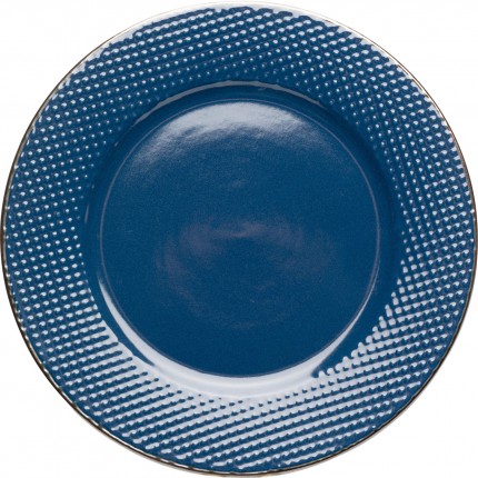 Plate Muse blue Ø20cm (4/Set) Kare Design