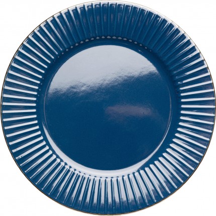 Plate Muse blue Ø27cm (4/Set) Kare Design