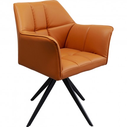 Swivel armchair Thinktank orange Kare Design