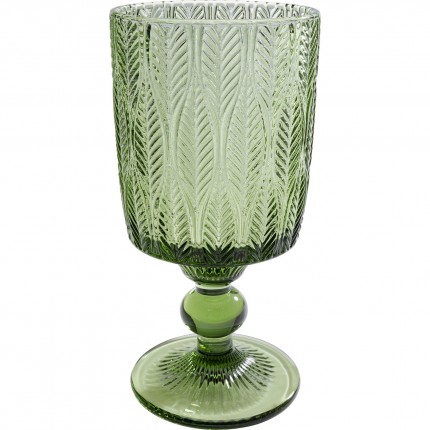 Wine Glass Fogli green (6/Set) Kare Design