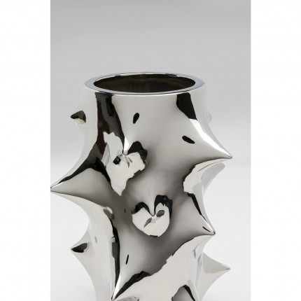 Vase Pointy silver 30cm Kare Design