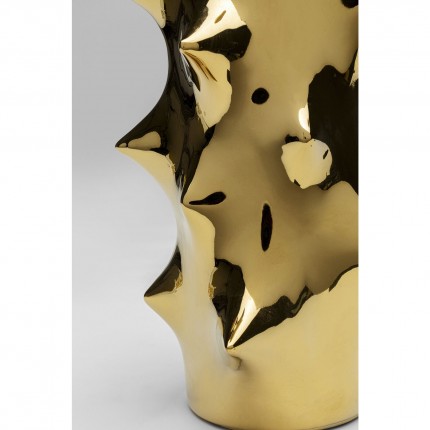 Vaas Pointy goud 25cm Kare Design