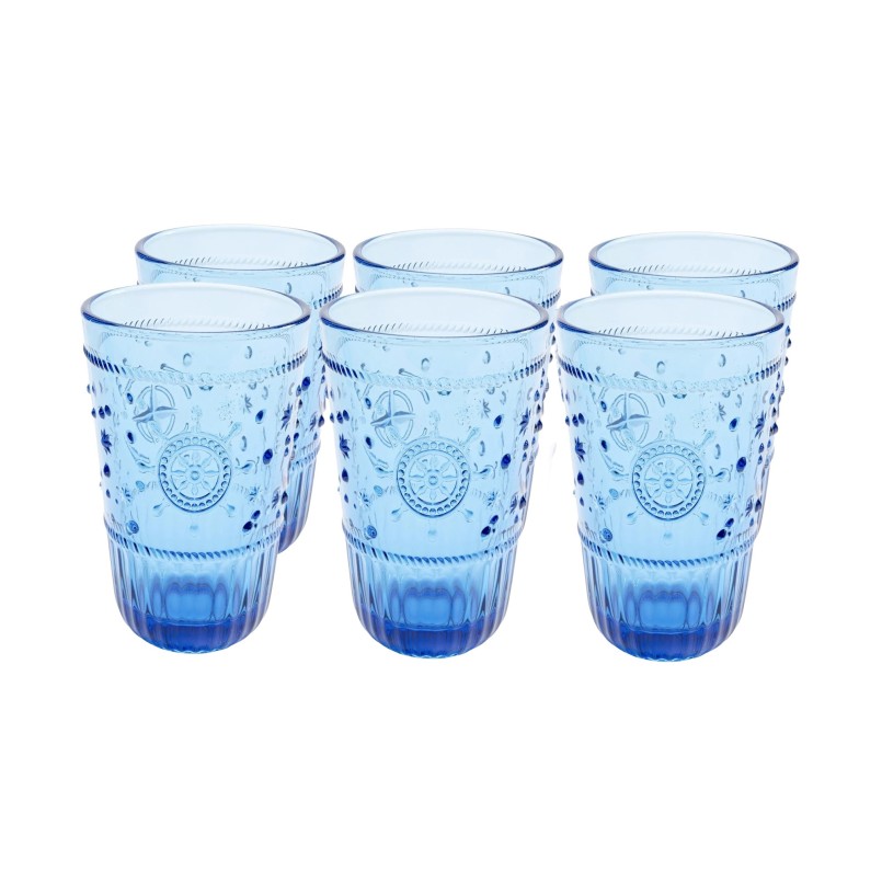 Verres à eau hauts bleus - Greece - Kare Design