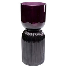 Grijze en fuchsia glazen vaas - Marvelous Duo - Kare Design