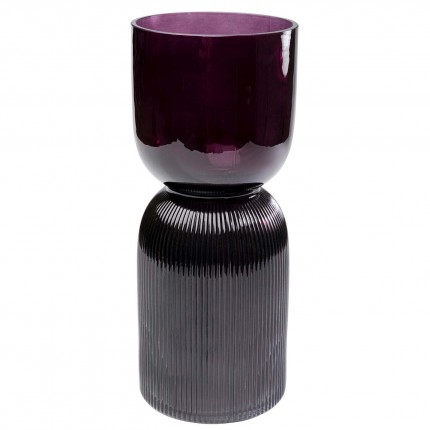 Vase Marvelous Duo grey purple 40cm Kare Design