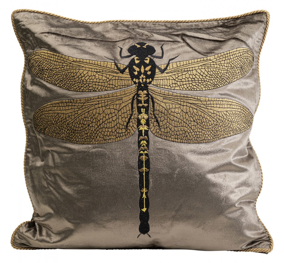 Kussen libelle bruin 40x40cm Kare Design