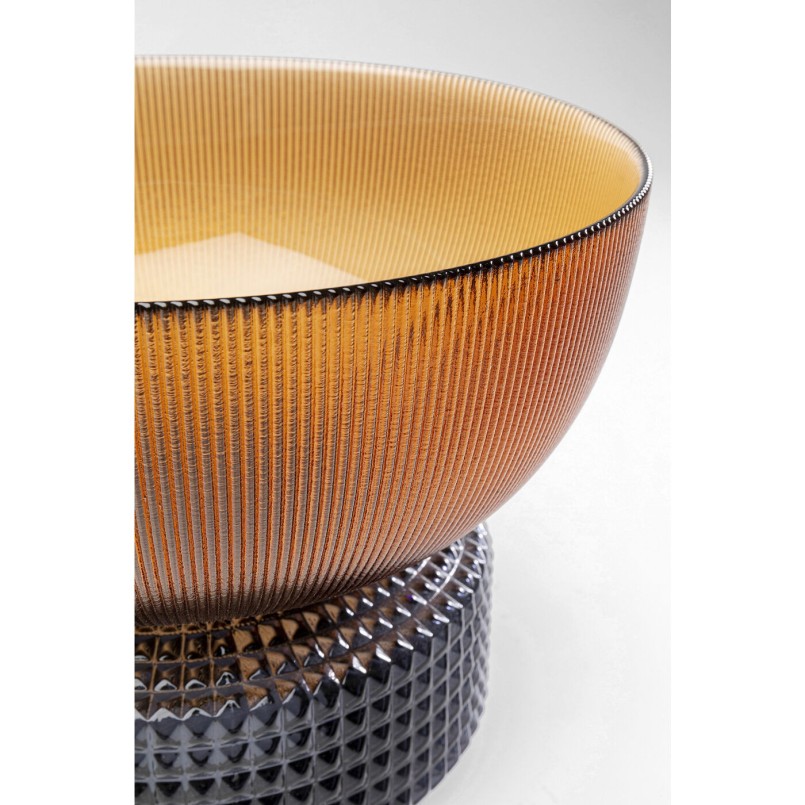 Vase Marvelous Duo ambre gris 22cm