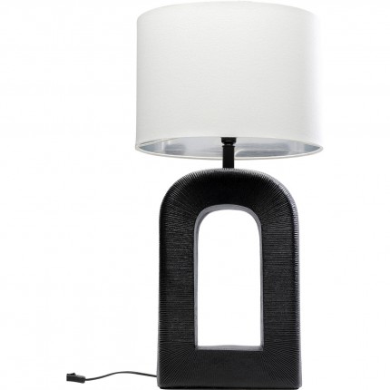 Tafellamp Tube 79cm zwart en wit Kare Design