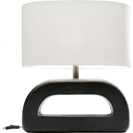 Tafellamp Tube 52cm zwart en wit Kare Design